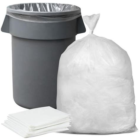 Plasticplace 55 60 Gallon Trash Bags │ 15 Mil │ Clear Heavy Duty