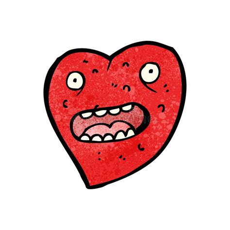 Crazy Heart Cartoon Character Stock Vector Illustration Of Crazy