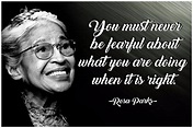 Rosa Parks Quote Black History Month African American – Poster - Canvas ...