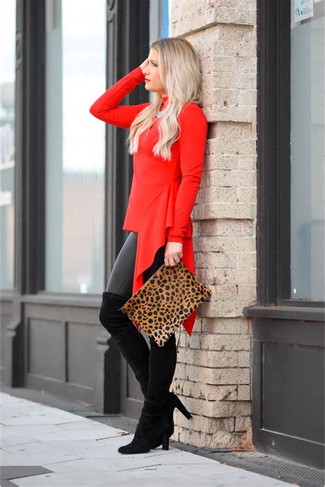 The Best Top For 55 Most Flattering Leggings And Over The Knee Boots Christian Blair Vordy