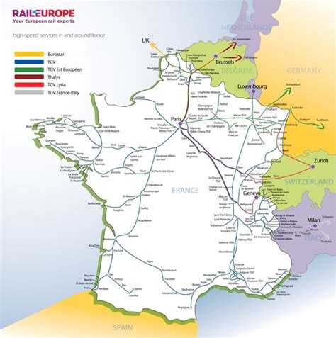 Map Of France And Italy Train Routes