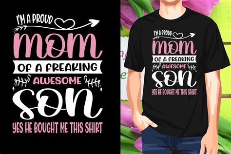 i m a proud mom freaking awesome son svg graphic by mamtaj019838 · creative fabrica