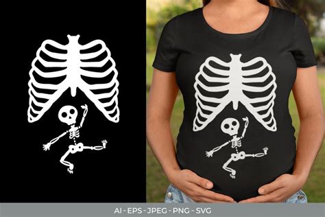 Halloween Pregnant Skeleton Baby