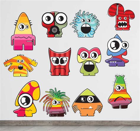Monsters Wall Stickers Tenstickers