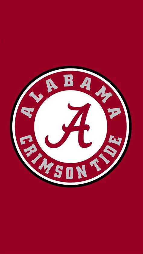 Download Alabama Crimson Tide Round Logo Wallpaper