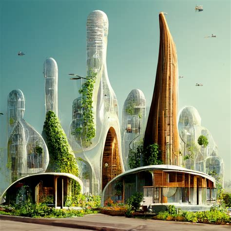 Ecological Biophilic Skyscraper Sustainable Futuristic Green Urban
