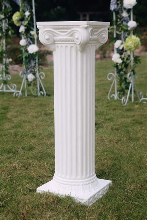 White Pedestals Rental Wedding Decorations Pictures Wedding