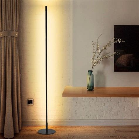 Nordic Minimalist Led Floor Lamps Standing Lamps Living Room Led Black