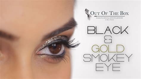 Black And Gold Smokey Eye Tutorial Gold Dramatic Makeup