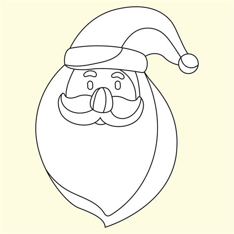 10 Best Santa Claus Face Template Printable