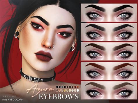 Azura Eyebrows N118 By Pralinesims At Tsr Sims 4 Updates