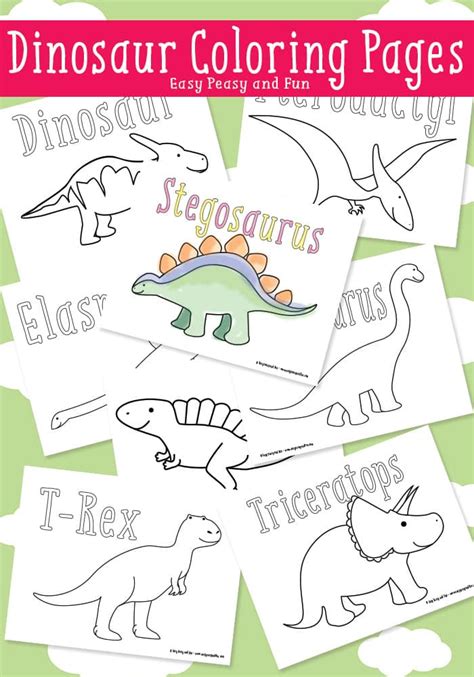 Are you ready to have a roaring good time?! Dinosaur Coloring Pages - Easy Peasy and Fun Membership