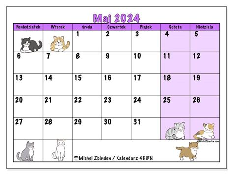 Kalendarz Maj 2024 481 Michel Zbinden Pl