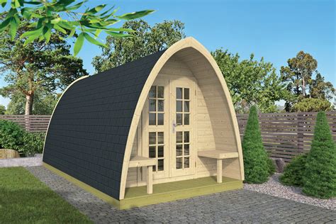 Camping Pod 400 Log Cabin 233m X 400m Timber Kit Buildings