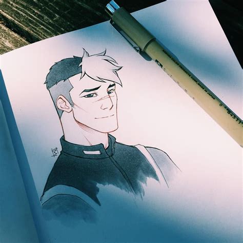 Fan art of shiro from voltron. Can't believe it took me so long to draw Shiro (even if it ...