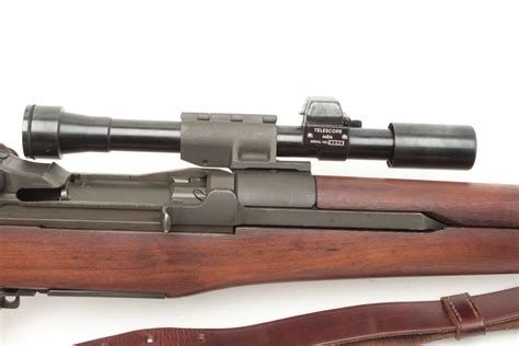 Us Springfield M1d Semi Automatic Sniper Rifle 30 Caliber Military