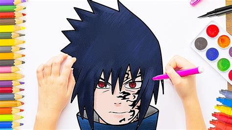 Como Dibujar A Sasuke Uchiha Paso A Paso Youtube