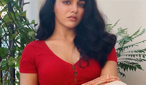 Wamiqa Gabbi Exposed Her Hot Cleavage In The Saree With A Red Blouse