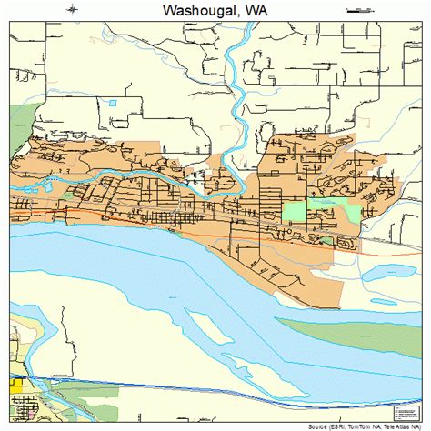 Washougal Washington Street Map 5376405