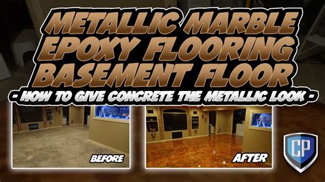 Metallic epoxy requires decades of experience to perfect, we always recommend only using professional assistance with this flooring as an untrained contractor can cost you thousands by messing up the process. Metallic Marble Epoxy Flooring Basement Floor - How To ...