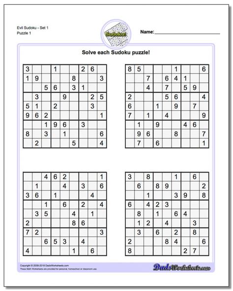 Difficult Sudoku Puzzle To Print 2 Level 2 Sudoku