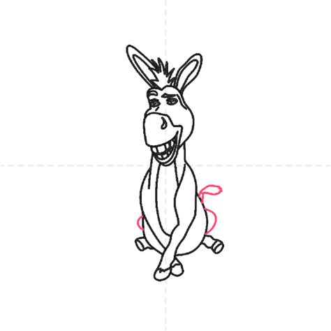 How To Draw Donkey From Shrek In 13 Easy Steps For Kids