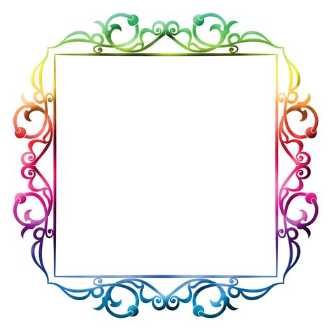 Frame Colorful Clipart Colorful Frames Baby Album Frame Clipart