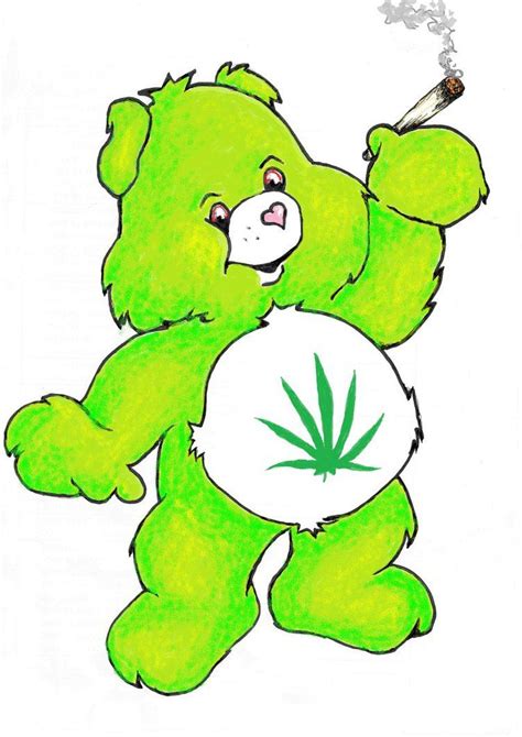 I Dont Care Bear By Mrruh Weed Art Drawing Trippy Drawings Care