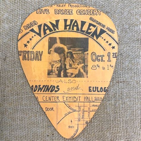 Van Halen Jumbo Guitar Pick Wall Art Etsy