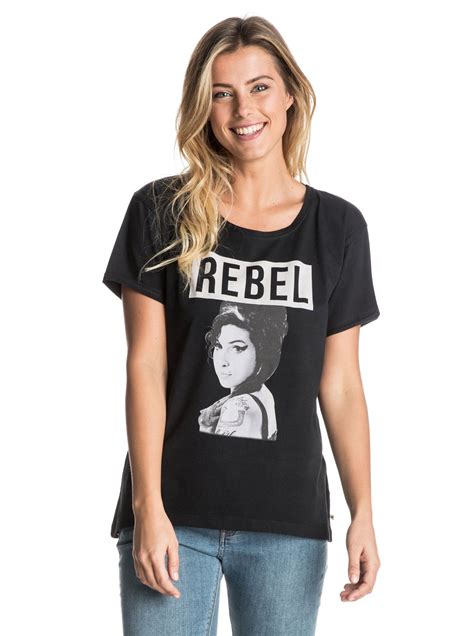 Roxy Band Collab Amy Rebel Tee Erjzt03743 Roxy