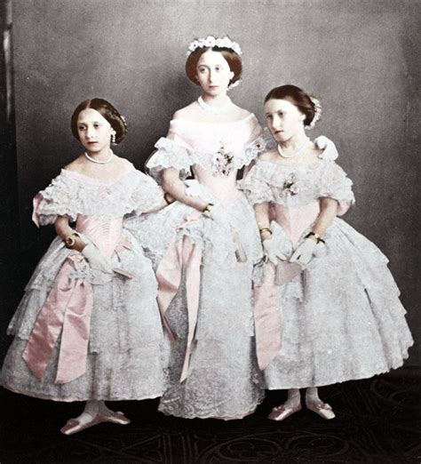 alice helena and louise as bridesmaids to their elder sister the princess royal queen