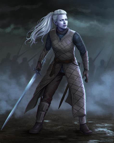 Art Xayleth Drow Paladin By Offbeatworlds Rdnd
