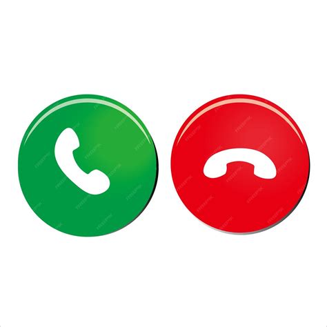 Premium Vector Phone Call Buttons Icon Vector Illustration Symbol