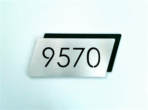 Modern Apartment Numbers Metal Room Numbers Door Number Etsy