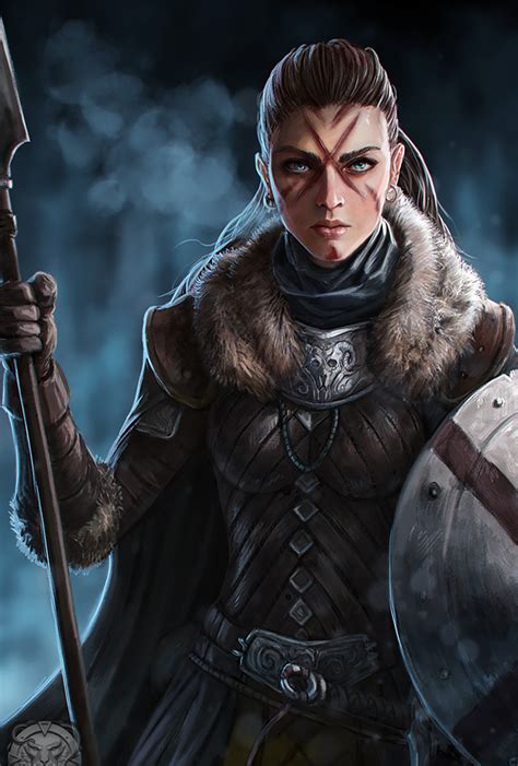 Pathfinder Kingmaker Portraits Warrior Woman Character Portraits Fantasy Women