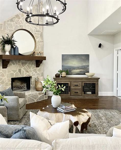 A Living Room Filled With Furniture And A Fire Place Next To A Wall