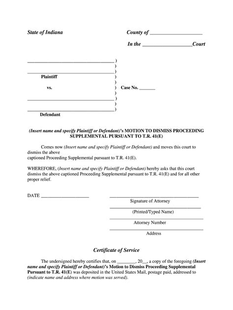 Motion To Dismiss Case Against Less Than All Partiespdf Form Fill Out