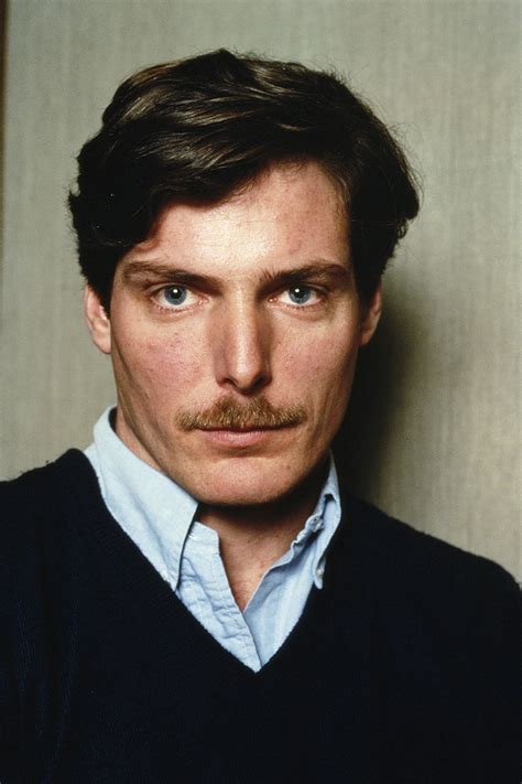 Christopher Reeve With Mustache 1985 Oldschoolcool