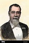 Justo Rufino Barrios, presidente de Guatemala, 1880. Madera talada a ...