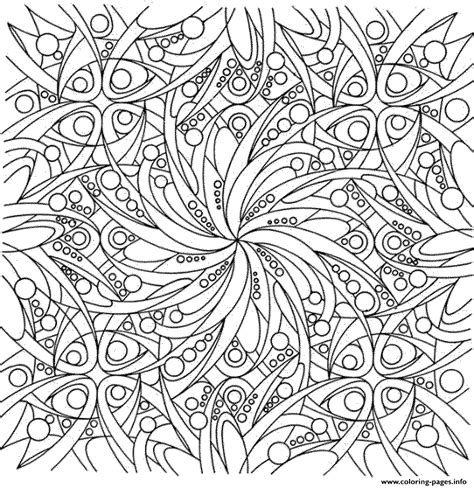 Detailed Flowers Adults Coloring Pages Printable