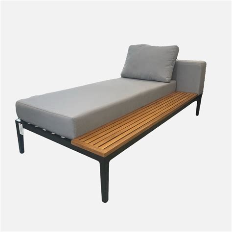 Scenic Outdoor Patio Furniture Chaise With Rightleft Side Table Jandm