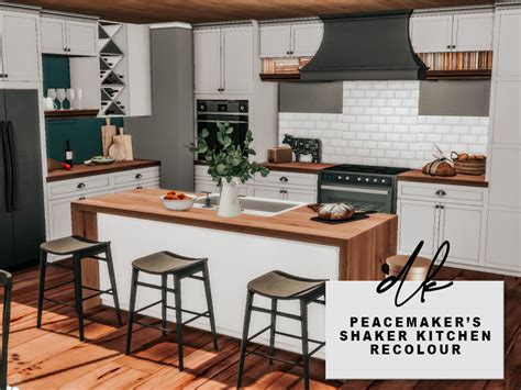 Tons of sims 4 content to download. Peacemaker's Shaker Kitchen Recolours from DK Sims • Sims 4 Downloads
