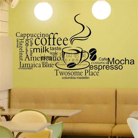 Milk Tea Coffee Shop Sticker Cafes Ice Cream Bread Cake Kitchen Wall A