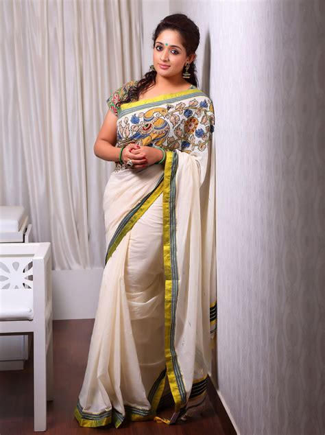 Mayukha Kavya Madhavan Set Saree Elegant Saree Kerala Saree