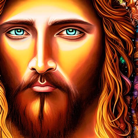 Highly Detailed Painting Of Jesus Christ · Creative Fabrica