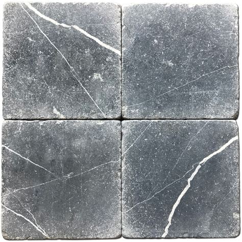 1131 6×6 Nero Marquina Marble Tile Tumbled Evertops