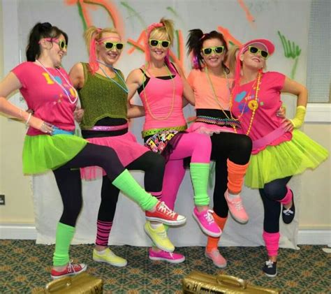An 80 S Themed Hen Bachelorette Party 80s Party Costumes 80s Fashion Party 80s Party Outfits