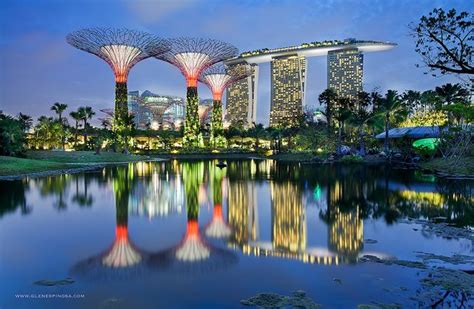 Gardens By The Bay And Marina Bay Sands Singapore Gardens By The Bay