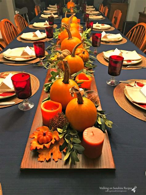 Setting The Table For Thanksgiving Walking On Sunshine Recipes