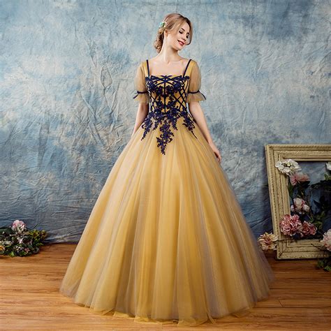 Yellow Princess Prom Dress Slit Neckline Graduation Long Dress Etsy